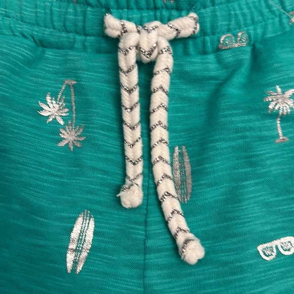 Gymboree green and silver summer shorts sz 14 w/pockets. BNWT - Picture 7 of 7